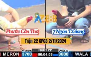 Trận 22 CPC3 Ngày 2/11/2024 Anh Phước Cần Thơ Và Anh 7 Ngón Tiền Giang